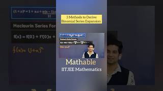 Easy way to find Binomial Series expansion iit iitjee education tricks maths mathskills jee [upl. by Chouest]