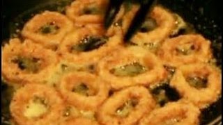 CRUMBED CALAMARI RINGS  SQUID  VIDEO RECIPE [upl. by Erdnoed]