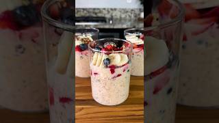 Quick and Easy Overnight Oats Recipe shorts [upl. by Plate107]