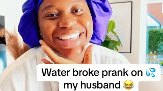 Water Broke Prank on my husband 😂 [upl. by Marlen384]