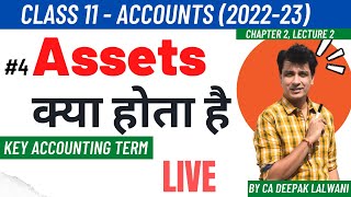 4 Assets Meaning Current Assets and Non Current Assets Fictitious Assets Class 11 Accounts [upl. by Enytsuj767]