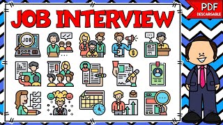 PALABRAS EN INGLÉS PARA UNA ENTREVISTA DE TRABAJO  JOB INTERVIEW VOCABULARY [upl. by Esinal]