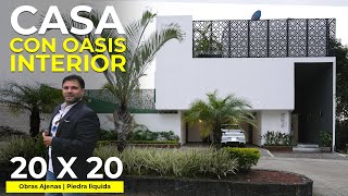 CASA INTROSPECTIVA con OASIS SORPRESA en el INTERIOR CON ALBERCA  Obras Ajenas  Piedra Líquida [upl. by Isidore]