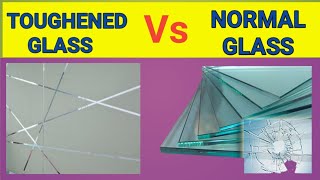 toughened glass vs normal glass in hindi  safety glass vs annealed glass toughened glass details [upl. by Ahsenev]