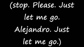 Lady Gaga  Alejandro  Lyrics on screen [upl. by Ociral]