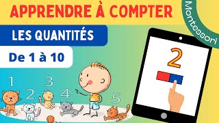 🧮 Apprendre à compter  Les quantités de 1 à 10  Montessori [upl. by Osugi]