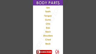 5 Essential Body Parts Names Everyone should know [upl. by Nwahsad]