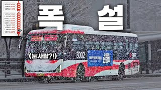 역대급 폭설에 갇힌 버스들 정상 운행 가능할까 [upl. by Tudor]