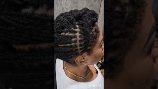 Loc updo style locs locjourneybegins embrace 1yearvisuallocjourney locgoals [upl. by Yedsnil184]