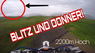 Auf 2200m Berg mit Blitz und Donner  mit Supermotos 😱 [upl. by Eeresid]