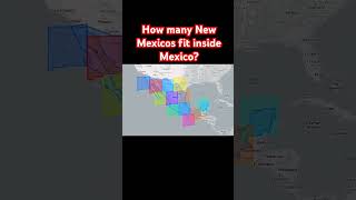 How many New Mexicos fit inside Mexico [upl. by Nawtna]