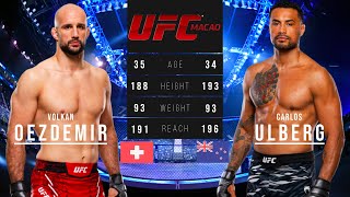 VOLKAN OEZDEMIR vs CARLOS ULBERG FULL FIGHT UFC MACAO [upl. by Read554]