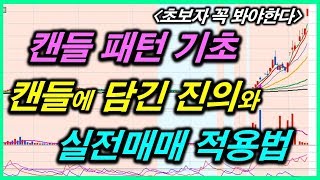 주식 캔들 패턴 기초 및 실전 적용법1 주식강의 주식차트보는법 매수타이밍 [upl. by Kubetz]