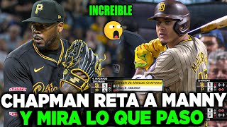 Aroldis Chapman Desafia a Manny Machado con RECTA a 105 millas Y MIRA QUE PASÓ  MLB [upl. by Bound]