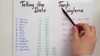 Ingilizce Tarih Söyleme  TELLING THE DATE [upl. by Sualakcin]