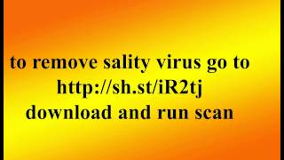 Remove Sality Virus [upl. by Ahsikym]