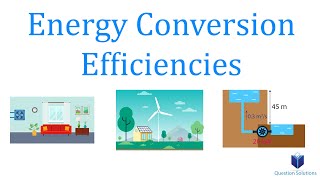 Energy Conversion Efficiencies  Thermodynamics  Solved examples [upl. by Annairdua117]