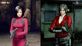 Resident Evil 6 Vs Resident Evil 4 Remake  Ada Wong  Comparison [upl. by Clerissa]