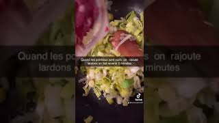 Recette crozet lardon poireaux [upl. by Nevur]