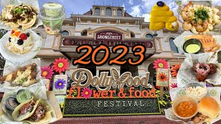 Dollywoods Food Review 2023 Flower amp Food Festival  Pigeon Forge Tn [upl. by Zingg]