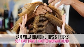 Slip Tie Braid  Knotted Mohawk Braid [upl. by Aztilay]