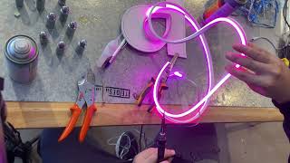 COMO HACER un LETRERO de NEON LED FLEX  Max Shine Store [upl. by Anul]