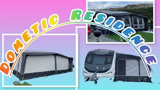 Dometic Residence air awning setting up and our first thoughts  dometic caravanlife [upl. by Yral]