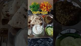 Today dinner thali 👍😍 dinnerthali ytshorts viral indianfood [upl. by Hyland]