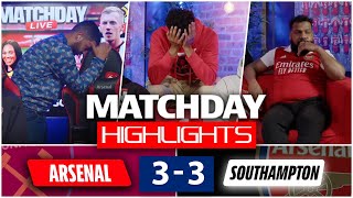 Arsenal SCRAPE A Draw  Arsenal 33 Southampton  Match Day Highlights [upl. by Yejus]