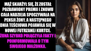 MĄŻ SKARŻYŁ SIĘ ŻE ZOSTAŁ POZBAWIONY PREMII I ZNOWU CAŁA NADZIEJA SPOCZYWAŁA NA PENSJI ŻONY [upl. by Aihsyak]