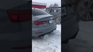 2018 RS3 Sedan stock exhaust sound [upl. by Johnathan]