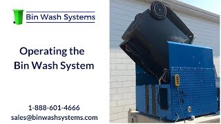 How to Operate a Trash Bin Cleaning Machine  Build your own Trash Bin Cleaning Truck or Trailer [upl. by Cyrill]