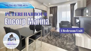 Encorp Marina • Puteri Harbour • 1 Bedroom Service Residence  Living By The Sea  Yong amp Purple [upl. by Haret739]