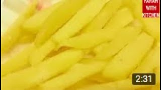 How To Make Crispy Franch Fries Recipe  Aloo Ki Chips  French Fries Recipe By Farah With Kitchen [upl. by Odracer]