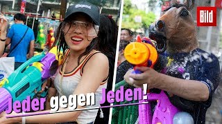 Beim Wasserfest in Thailand wird Neujahr gefeiert [upl. by Yelah948]