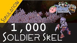 Ragnarok Online Simulation 1000 SOLDIER SKELETON Farming zeny [upl. by Mukund]