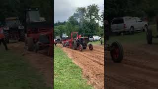 Fordson E27n Perkins P6 tractor pulling [upl. by Atinas]