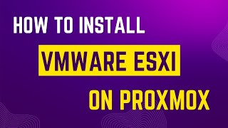 Install VMware ESXi Dalam Proxmox [upl. by Petra697]