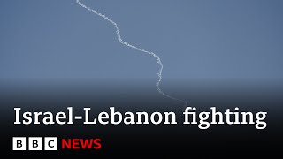 Hezbollah fires missile at Tel Aviv  BBC News [upl. by Lebana63]