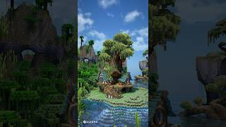 Bandle city Tree house minecraft minecraftshorts [upl. by Nivle]