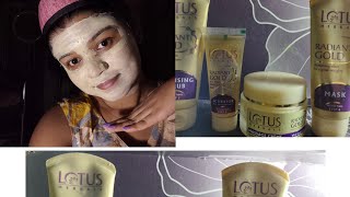 Lotus radiance gold facial at home Step by step [upl. by Eigla]