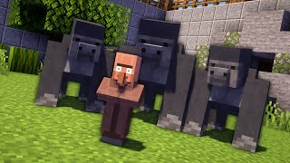 Minecraft villager Pranks in Zoo [upl. by Hailee]