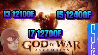 God of War Ascension Rpcs3  I3 12100F Vs I5 12400F Vs I7 12700F GTX 1650 Best settings avx512 on [upl. by Horten]