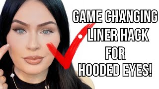 How to Do Eyeliner for Hooded Eyes Beginner Friendly  Game Changing Makeup Hack [upl. by Ttemme]