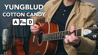 Yungblud quotCotton Candyquot acoustic guitar lesson tutorial [upl. by Boor402]