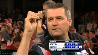 Newton v Baxter  23  Round One  World Grand Prix 2012 [upl. by Naujak]