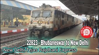 New Bhubaneswar Tejas Rajdhani Express train  Howrah Jan Satabdi Express train [upl. by Quitt862]