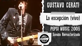 Gustavo Cerati  La excepción pepsi music 2006 MuchMusic 1080p [upl. by Alyhs767]