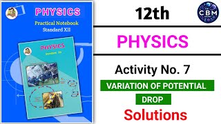 physics practical class 12 activity 7  variation of potential drop  12th practical book solutions [upl. by Cammie946]