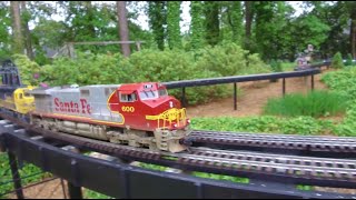 A 1200 ft backyard model railway home of Baldwin Locomotive Works [upl. by Ad]